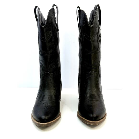 Sugar Women's Tammy Western Cowboy Boots Size 8 M Black NWT AND BOX - Picture 2 of 8
